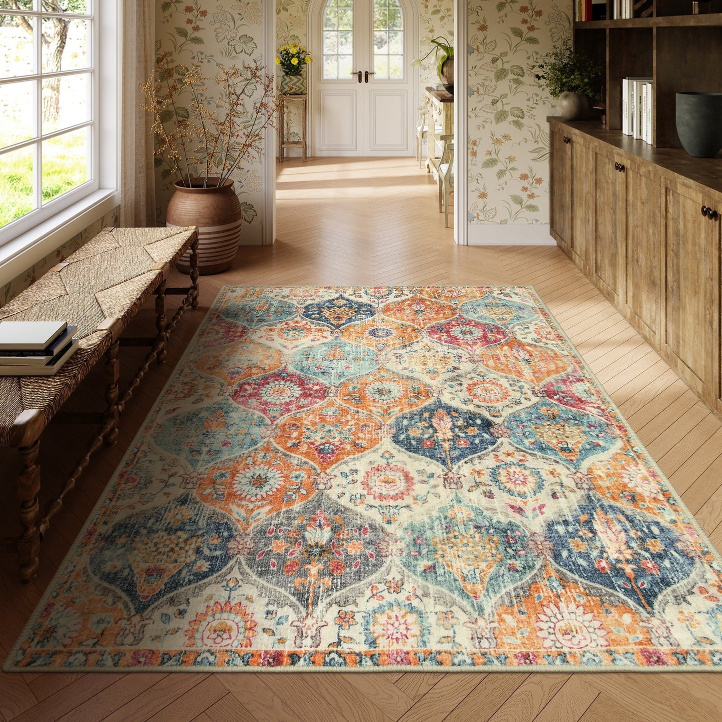 SOFT RUG Moroccan Trellis Cream/Multi Carpets